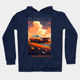 Roaring Resurrection: The 1970 Plymouth Road Runner Revival Hoodie